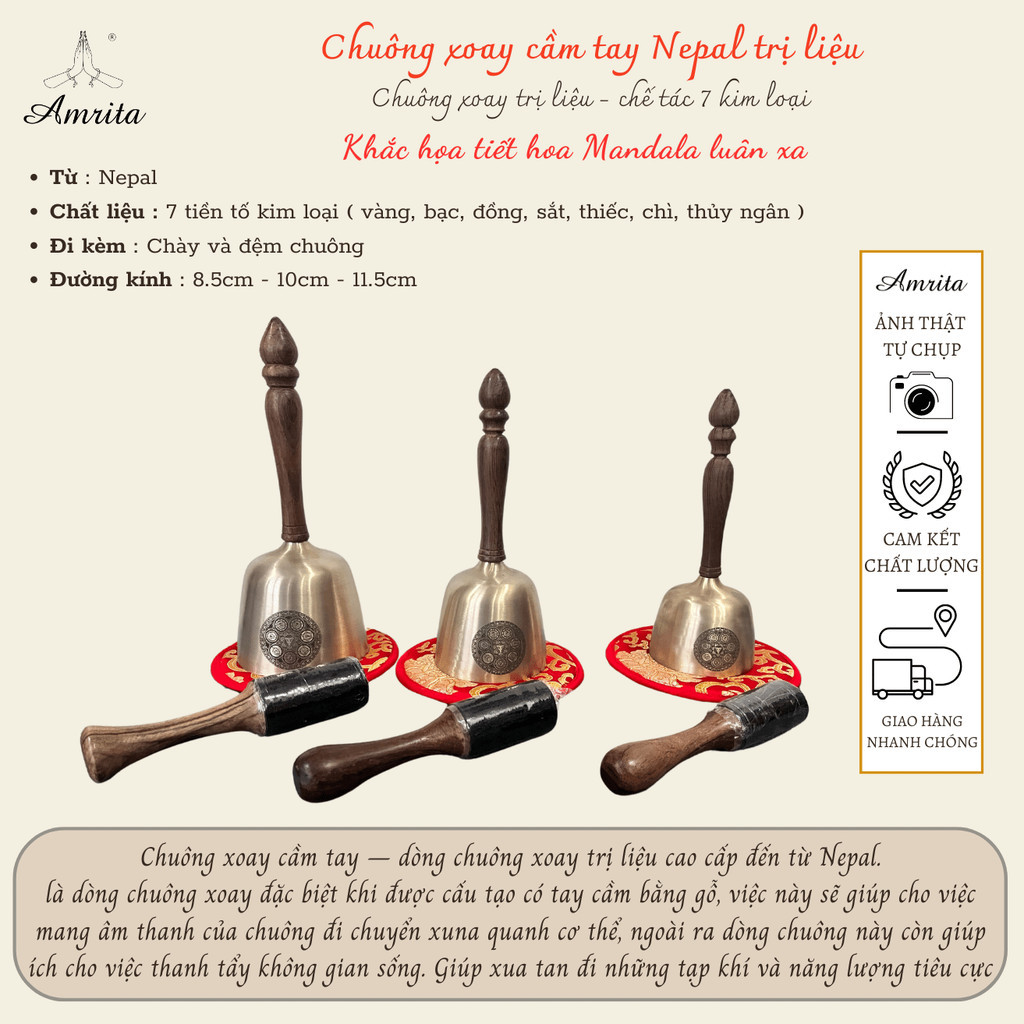 Neapal Swing Bell with Handle -