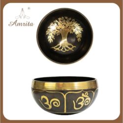 Tibetan Singing Bowl with Immortelle Pattern Tibetan Singing Bowl (Nepal) - Singing Bowl - Singing Bowl