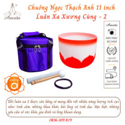 [Available] Crystal singing bowls 11inch note Re (D) - Sacral Chakra - 2 Sacral Chakra - 2nd Chakra - Amrit