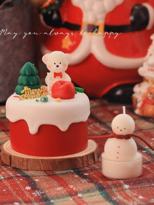 2 Nến Bánh Kem Giáng Sinh