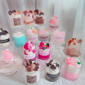 0| Quà tặng đêm Giáng sinh: cốc kem, hộp quà nến bơ